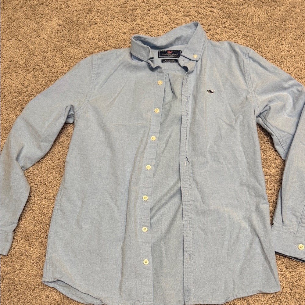 Vineyard Vines Light Blue Button-Down Shirt L (16)